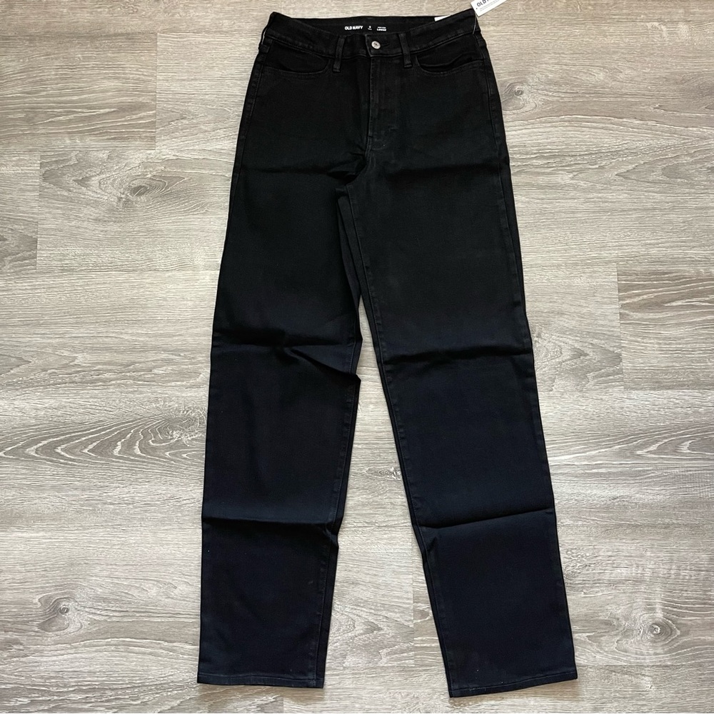 *NWT Women’s Jeans High Rise Loose Fit Black Sz8 Tall